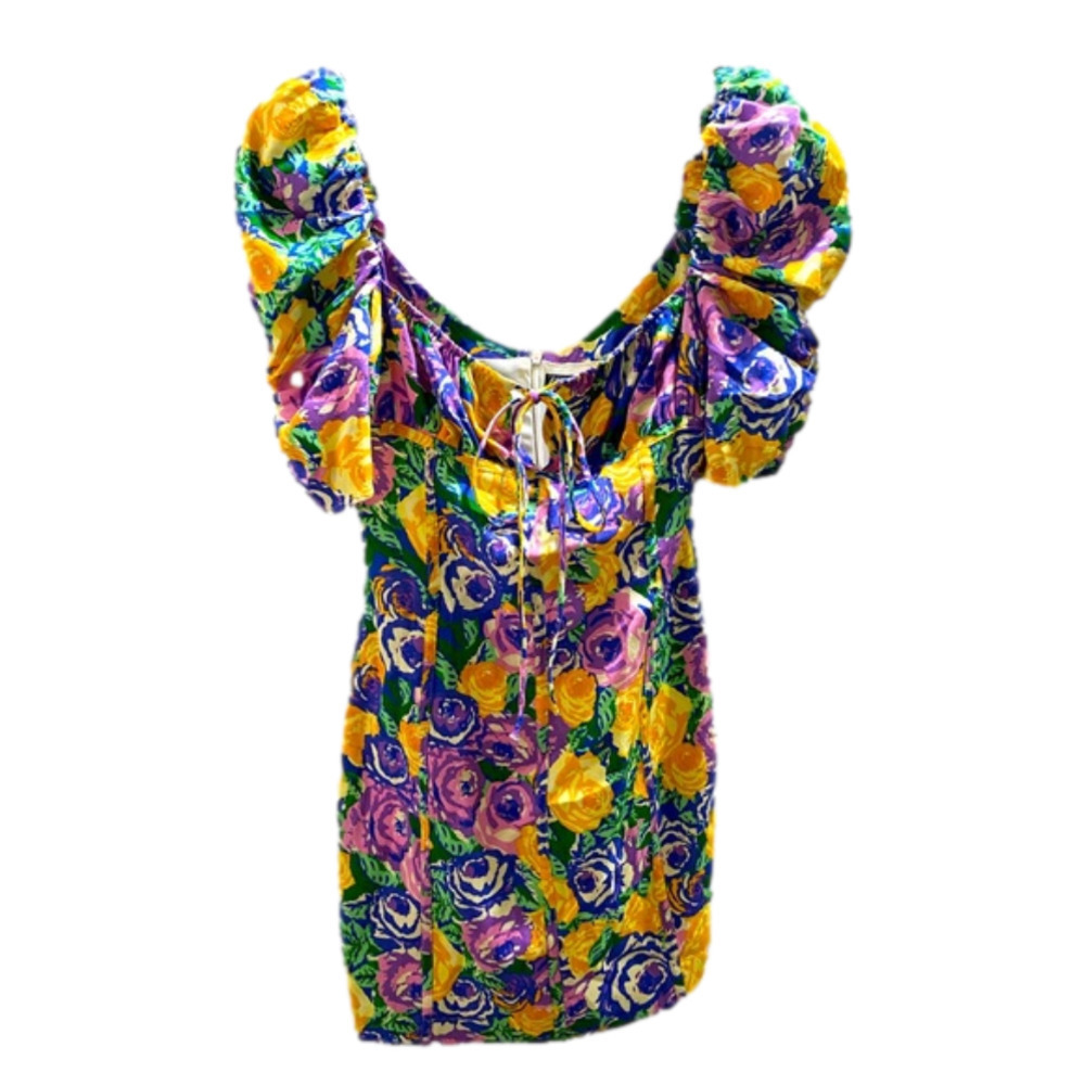 Zara Printed Corset Style Dress Size Small.